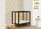 Ebony with Natural (1482) 34-Mia Portable Folding Mini Crib with 1.5-Inch Mattress