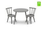 Grey (026) 2-Homestead Table and Chair Set (2 Chairs Included)