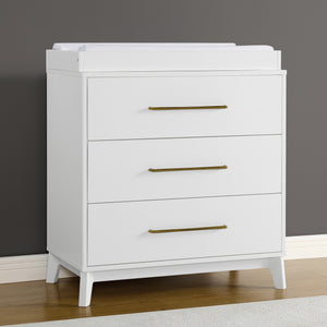 Spencer 3 Drawer Dresser with Changing Top and Interlocking Drawers 8