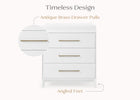 Bianca White (130) 8-Spencer 3 Drawer Dresser with Changing Top and Interlocking Drawers