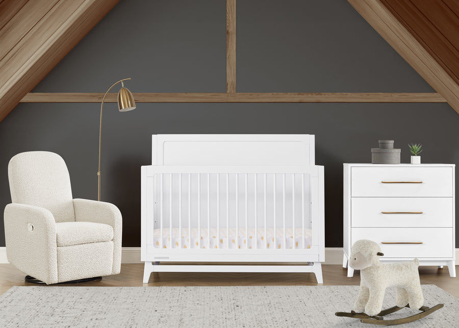 Bianca White (130) 1-Spencer 6-in-1 Convertible Crib