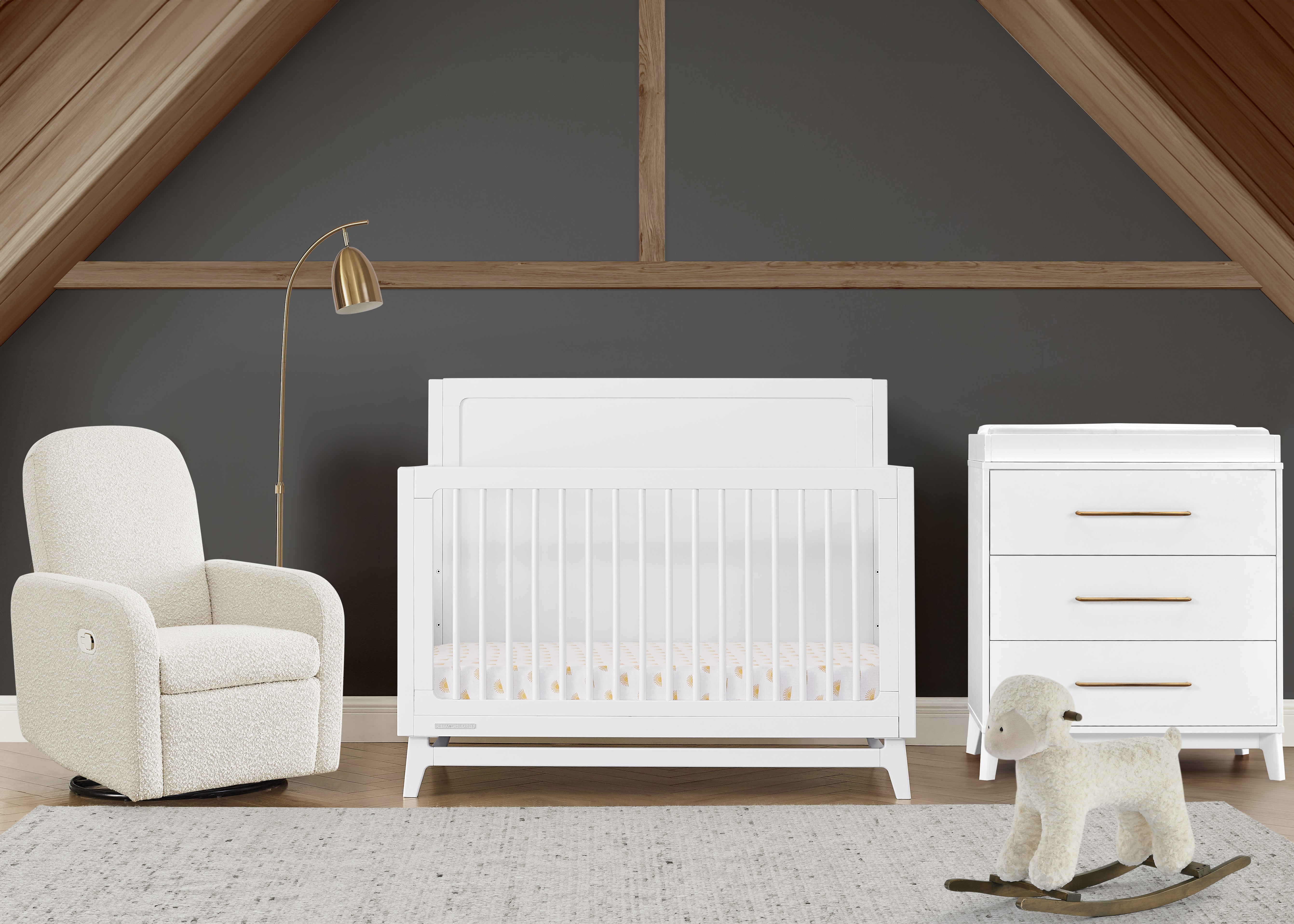 Complete The Look for Spencer 3 Drawer Dresser with Changing Top and Interlocking Drawers