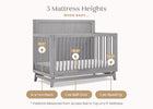 Steel Grey (1446) 27-Spencer 6-in-1 Convertible Crib
