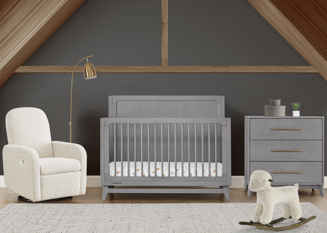 Spencer 6-in-1 Convertible CribSteel Grey (1446)