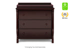 Espresso Cherry (205) 2-Universal 3 Drawer Dresser with Interlocking Drawers