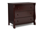 Espresso Cherry (205) 4-Universal 3 Drawer Dresser with Interlocking Drawers