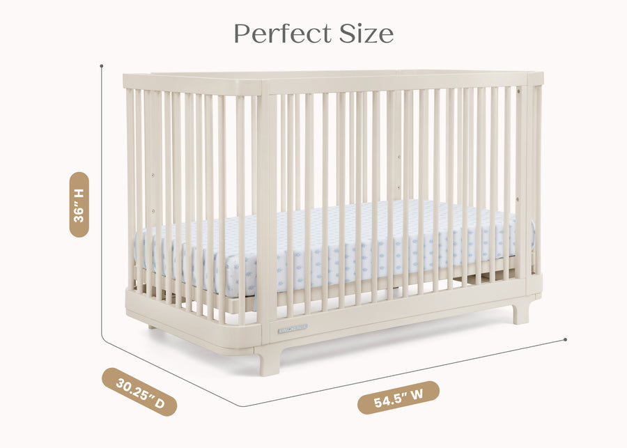 Soft Beige (1560) 54-Nest 4-in-1 Convertible Crib