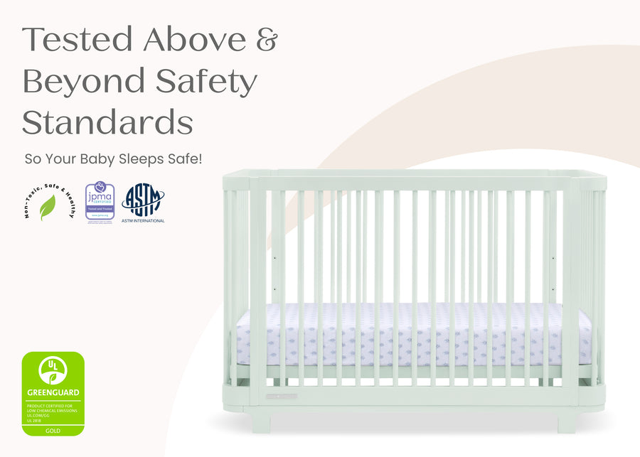 Light Sage (389) 40-Nest 4-in-1 Convertible Crib