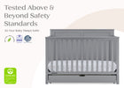 Grey (026) 8-Logan 6-in-1 Convertible Crib with Underdrawer