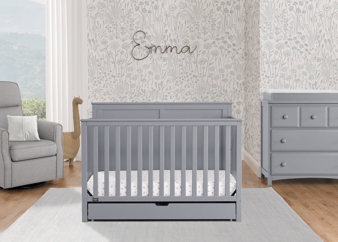 Logan 6-in-1 Convertible Crib with Underdrawer