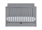 Grey (026) 9-Logan 6-in-1 Convertible Crib with Underdrawer