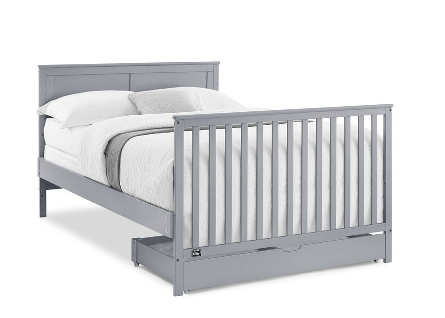 Grey (026) 14-Logan 6-in-1 Convertible Crib with Underdrawer
