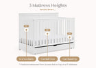 Bianca White (130) 26-Logan 6-in-1 Convertible Crib with Underdrawer