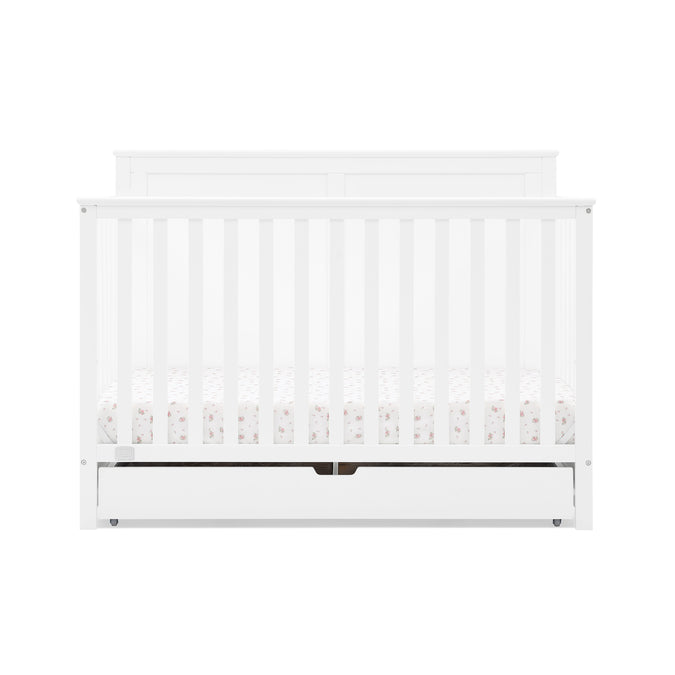 DCB: Bianca White (130) 39-Logan 6-in-1 Convertible Crib with Underdrawer