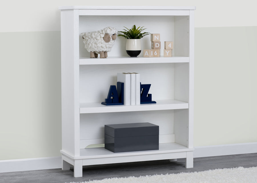 Textured White (1349) 9-Farmhouse Bookcase