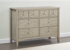 Textured Limestone (1340) 1-Farmhouse 6 Drawer Dresser with Interlocking Drawers
