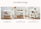 Bianca White with Natural (123) 20-Scout Changing Table