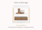 Bianca White with Natural (123) 22-Scout Changing Table