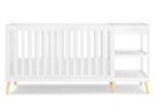 Bianca White with Natural (123) 13-Essex 4-in-1 Convertible Crib and Changer