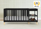 Ebony with Natural (1482) 18-Essex 4-in-1 Convertible Crib and Changer
