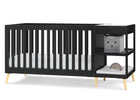 Ebony with Natural (1482) 25-Essex 4-in-1 Convertible Crib and Changer