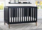 Midnight Grey with Metal (1361) 2-Hendrix 4-in-1 Convertible Crib