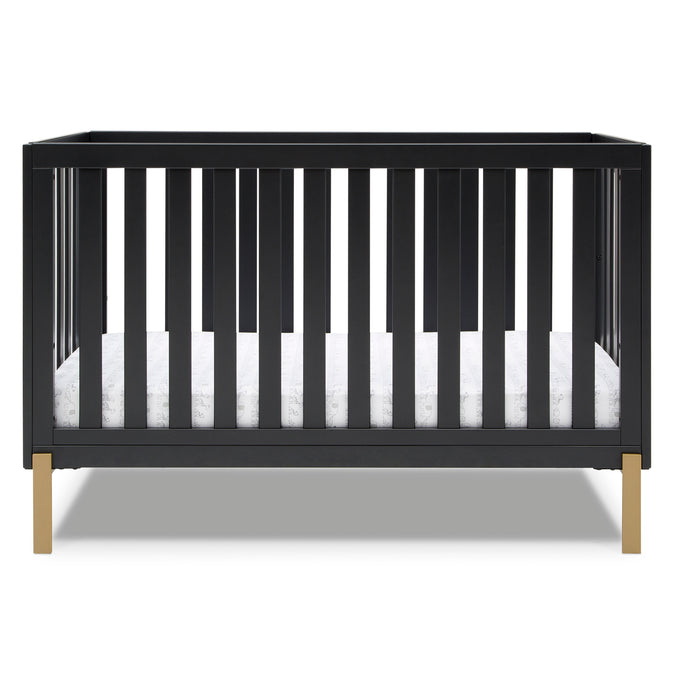 DCB: Midnight Grey with Metal (1361) 16-Hendrix 4-in-1 Convertible Crib