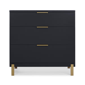 DCB:Midnight Grey with Melted Bronze (1361) 15-Hendrix 3 Drawer Dresser
