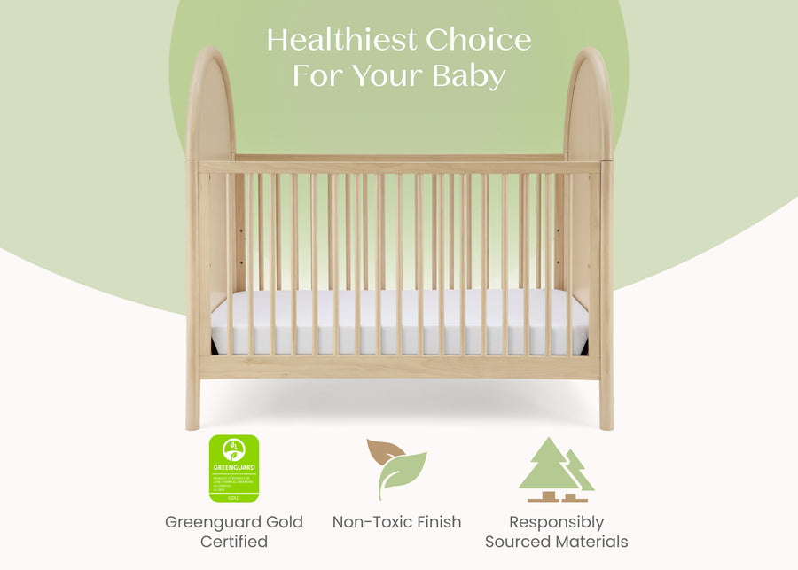 Natural Sandstone (1544) 5-Vivi 4-in-1 Convertible Crib