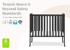 Ebony (0011) 49-Lee Portable Folding Mini Crib with 1.5-Inch Mattress