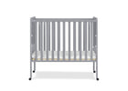 Grey (026) 8-Lee Portable Folding Mini Crib with 1.5-Inch Mattress