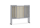 Grey (026) 10-Lee Portable Folding Mini Crib with 1.5-Inch Mattress