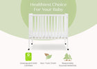 Bianca White (130) 17-Lee Portable Folding Mini Crib with 1.5-Inch Mattress