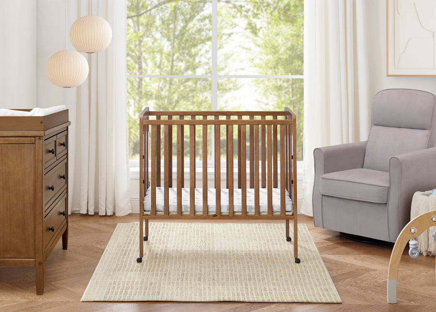 Lee Portable Folding Mini Crib with 1.5-Inch Mattress 60-Lee Portable Folding Mini Crib with 1.5-Inch Mattress