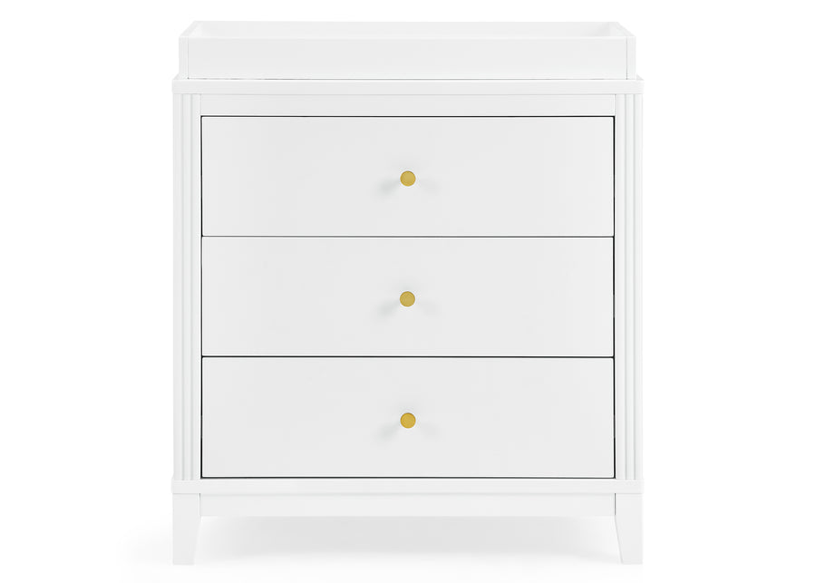 Eloise 3 Drawer Dresser with Changing Top and Interlocking Drawers 8-Eloise 3 Drawer Dresser with Changing Top and Interlocking Drawers