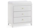 Eloise 3 Drawer Dresser with Changing Top and Interlocking Drawers 35-Eloise 3 Drawer Dresser with Changing Top and Interlocking Drawers