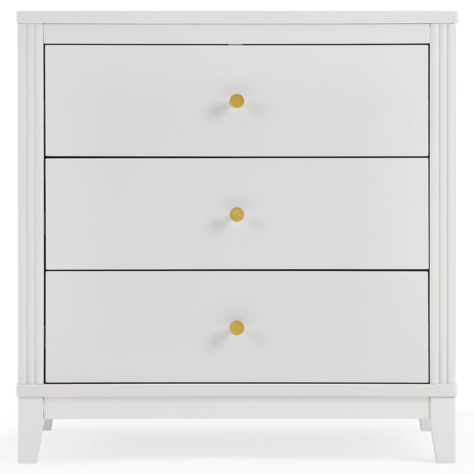 Eloise 3 Drawer Dresser with Changing Top and Interlocking Drawers 36-Eloise 3 Drawer Dresser with Changing Top and Interlocking Drawers