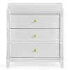 DCB: Moonstruck Grey (1351) 37-Eloise 3 Drawer Dresser with Changing Top and Interlocking Drawers