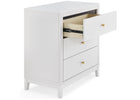 Moonstruck Grey (1351) 30-Eloise 3 Drawer Dresser with Changing Top and Interlocking Drawers