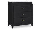 Eloise 3 Drawer Dresser with Changing Top and Interlocking Drawers 50-Eloise 3 Drawer Dresser with Changing Top and Interlocking Drawers