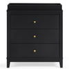 DCB: Midnight Grey (1360) 45-Eloise 3 Drawer Dresser with Changing Top and Interlocking Drawers