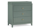 Grassy Glen (357) 16-Eloise 3 Drawer Dresser with Changing Top and Interlocking Drawers