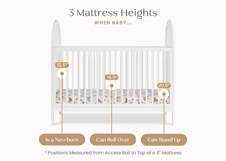 Bianca White (130) 50-Eloise 4-in-1 Convertible Crib