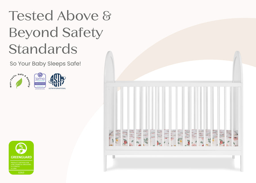 Bianca White (130) 53-Eloise 4-in-1 Convertible Crib