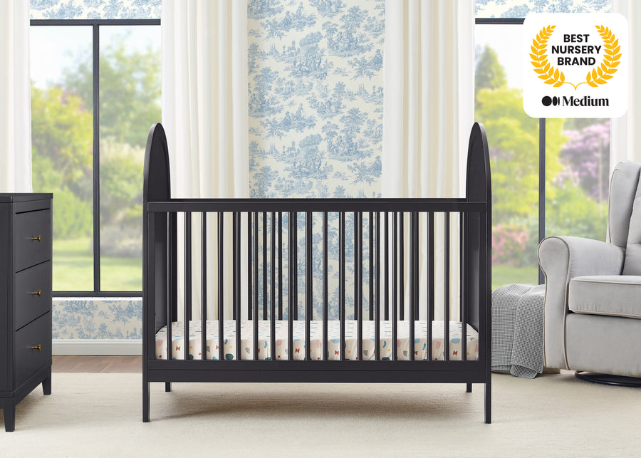 Midnight Grey (1360) 17-Eloise 4-in-1 Convertible Crib