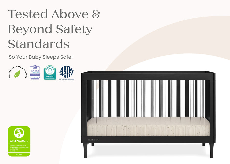Ebony (0011) 8-Bowie 4-in-1 Convertible Crib