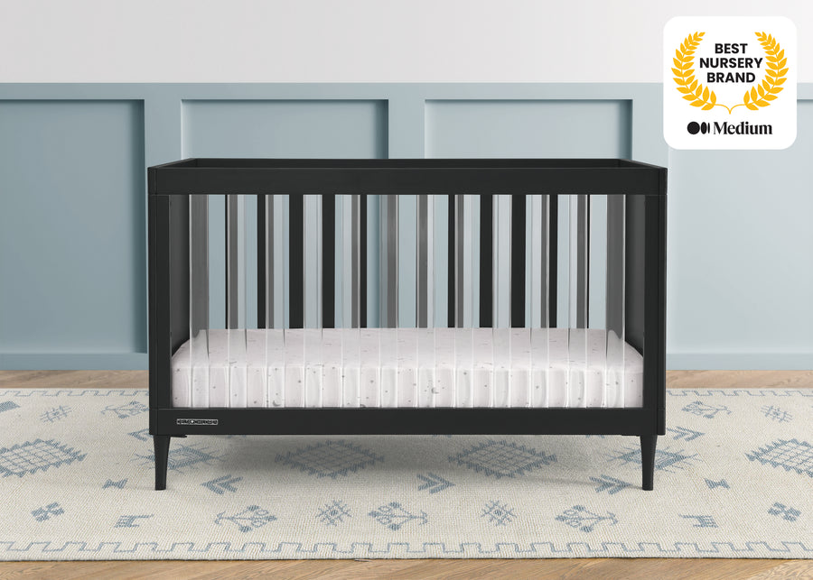 Ebony (0011) 2-Bowie 4-in-1 Convertible Crib