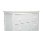 Delta Children Bianca White (130)  5-Perry 3 Drawer Dresser with Changing Top