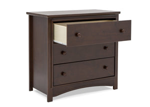  Walnut Espresso (1324) 11-Perry 3 Drawer Dresser with Changing Top