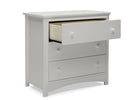 Moonstruck Grey (1351) 9-Perry 3 Drawer Dresser with Changing Top